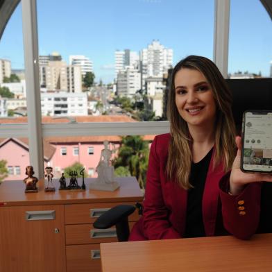 CAXIAS DO SUL, RS, BRASIL, 31/03/2022. Titular da VEC, juíza Joseline Mirele Pinson de Vargas, criou um instagram profissional para compartilhar a rotina de trabalho nos presídios da Serra. (Bruno Todeschini/Agência RBS)<!-- NICAID(15056477) -->