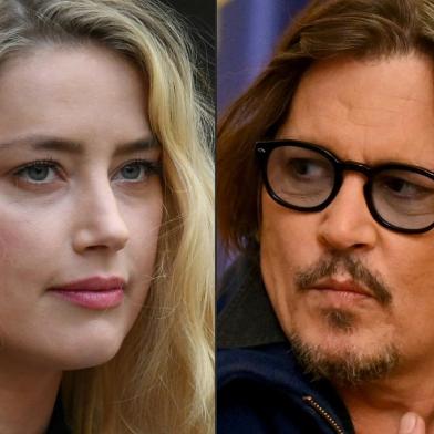 (COMBO) This combination of pictures created on April 11, 2022 showsUS actress Amber Heard in London, on July 28, 2020 and US actor Johnny Depp  in Belgrade on October 19, 2021. - Jury selection began on April 11, 2022 in the blockbuster defamation case about allegations of spousal abuse between Hollywood star Johnny Depp and his ex-wife, actress Amber Heard. (Photo by Daniel LEAL and Andrej ISAKOVIC / AFP)Editoria: CLJLocal: BelgradeIndexador: DANIEL LEALSecao: trialsFonte: AFPFotógrafo: STF<!-- NICAID(15067142) -->