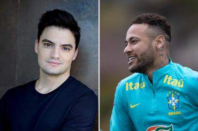 Montagem de fotos do Felipe Neto, Neymar. Foto:HO / PLAY9 / AFP / Lucas Figueiredo / CBF / Divulgação<!-- NICAID(15069022) -->