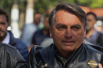 Presidente Jair Bolsonaro participa de motociata com apoiadores em São Paulo<!-- NICAID(15070080) -->