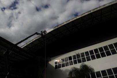 CAXIAS DO SUL, RS, BRASIL, 18/04/2022. Preparativos para os Jogos Surdolimpímpicos, que ocorrem entre os dias 1 e 15 de maio, em Caxias do Sul. A reportagem foi até os pavilhões da Festa da Uva conferir o andamento das obras no local. (Bruno Todeschini/Agência RBS)<!-- NICAID(15071683) -->