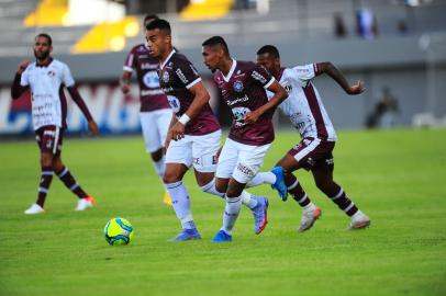 CAXIAS DO SUL, RS, BRASIL, 23/04/2022. Caxias x Juventus-SC, jogo válido pela segunda rodada da série D do Campeonato Brasileiro e realizado no estádio Centenário. (Porthus Junior/Agência RBS)<!-- NICAID(15076299) -->