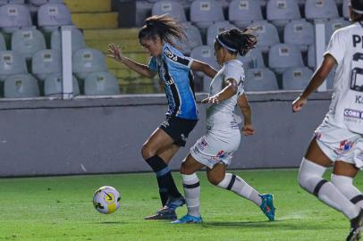 Santos vs Grêmio pelo Campeonato Brasileiro Feminino A 2022 na Vila Belmiro / Foto: Morgana Schuh/Grêmio FBPA/Divulgação<!-- NICAID(15077923) -->