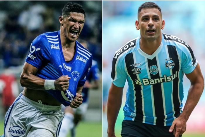 Montagem sobre fotos de Gustavo Aleixo / Cruzeiro e Lucas Uebel / Grêmio