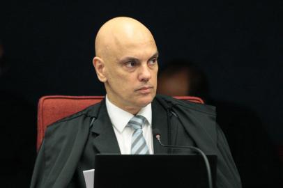 Ministro Alexandre de Moraes durante sessão extraordinária da Primeira Turma do STF<!-- NICAID(15092604) -->