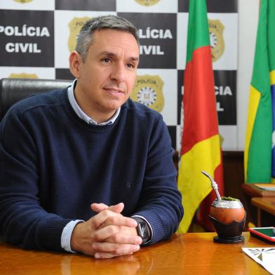 CAXIAS DO SUL, RS, BRASIL, 10/05/2022. Novo delegado regional de Polícia Civil, na serra, Augusto Cavalheiro Neto. (Bruno Todeschini/Agência RBS)<!-- NICAID(15092027) -->