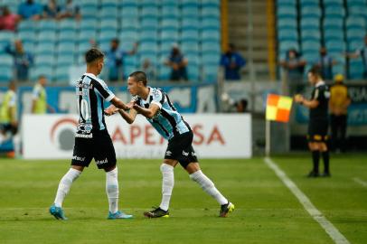 PORTO ALEGRE, RS, BRASIL,  13/02/2022- Grêmio x Juventude: jogo da sexta rodada do Gauchão, equipes duelam nesse domingo, na Arena. Foto: Marco Favero / Agencia RBS<!-- NICAID(15015537) -->