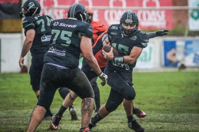 Final do Gauchão de Futebol Americano entre Santa Maria Soldiers e Porto Alegre Pumpkins<!-- NICAID(15096628) -->