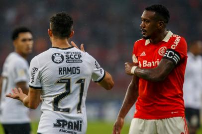 Inter e Corinthians se enfrentam pelo Brasileirão no estádio Beira-Rio, em Porto Alegre, no sábado 14 de maio de 2022.Indexador: Jeff Botega<!-- NICAID(15096560) -->