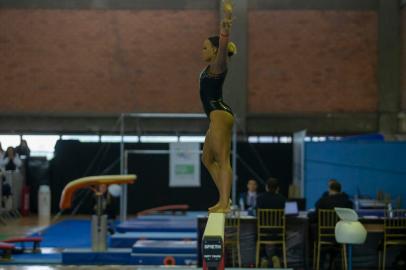 PORTO ALEGRE, RS, BRASIL - Troféu Brasil de Ginástica na Sogipa. Na foto Rebeca Andrade.Indexador: JEFF BOTEGA<!-- NICAID(15101786) -->