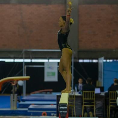 PORTO ALEGRE, RS, BRASIL - Troféu Brasil de Ginástica na Sogipa. Na foto Rebeca Andrade.Indexador: JEFF BOTEGA<!-- NICAID(15101786) -->