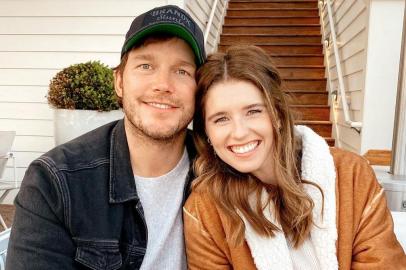 Chris Pratt e a esposa, Katherine Schwarzenegger.<!-- NICAID(15103946) -->