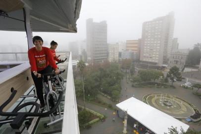 Sesc Caxias do Sul promove programação presencial e pelas redes sociais em 2022. Na foto, desafio das alturas em 2019 <!-- NICAID(15104440) -->