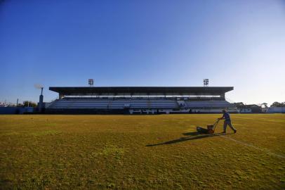 Vacaria, RS, Brasil - Preparativos para o jogo Glória de Vacaria e Grêmio - Foto: Lauro Alves/Agência RBS<!-- NICAID(15104450) -->