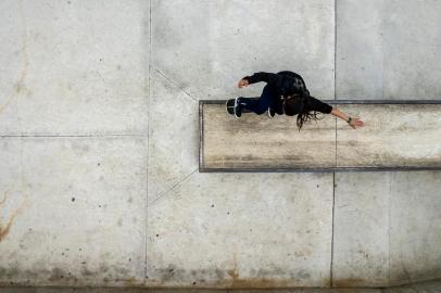 PORTO ALEGRE, RS, BRASIL - A capital recebe o STU Nacional, segunda etapa do circuito nacional de skate. Fotografamos os primeiros treinamentos nas pistas.<!-- NICAID(15107822) -->