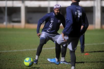 CAXIAS DO SUL, RS, BRASIL, 03/06/2022 - Treino da equipe SER Caxias, no centro de treinamento do estádio Centenário. (Marcelo Casagrande/Agência RBS)<!-- NICAID(15114535) -->