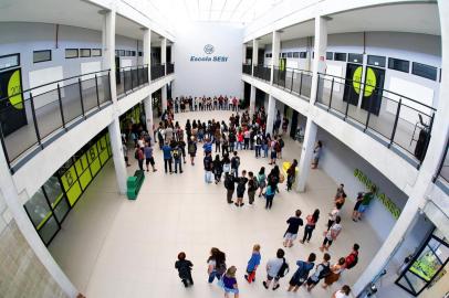 Escola Sesi de São Leopoldo. Sesi vai construir escolas também em Caxias do Sul e Bento Gonçalves<!-- NICAID(15125284) -->