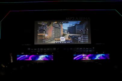 PORTO ALEGRE, RS, BRASIL, 19.06.2022: Arena gamer instalada em sala de cinema na capital. Foto: Camila Hermes/Agencia RBS<!-- NICAID(15127610) -->