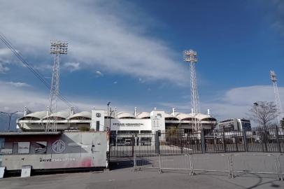 *A PEDIDO DE RODRIGO OLIVEIRA* *EM BAIXA* Ambiente no Chile para Colo-Colo vs Inter - Foto: Marcelo De Bona/Agência RBS<!-- NICAID(15133958) -->