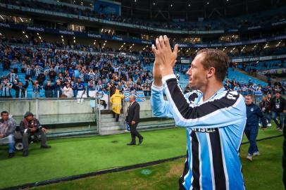 Gremio x LondrinaRS - FUTEBOL/CAMPEONATO BRASILEIRO 2022/GREMIO X LONDRINA  - ESPORTES - Lance da partida entre Gremio e Londrina disputada na noite desta terÃ§a-feira, na Arena do Gremio, em partida valida pela Campeonato Brasileiro 2022. FOTO: LUCAS UEBEL/GREMIO FBPAEditoria: SPOLocal: Porto AlegreIndexador: Lucas UebelSecao: futebolFonte: Gremio.netFotógrafo: Gremio x Londrina<!-- NICAID(15135110) -->