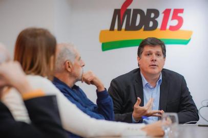 Reunião do presidente nacional do MDB, Baleia Rossi, com a executiva estadual do partido, nesta quarta-feira, em Porto Alegre<!-- NICAID(15148440) -->