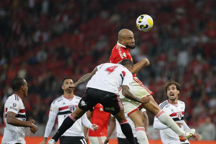 Inter e São Paulo empatam em grande jogo de seis gols no Beira-Rio - GP1