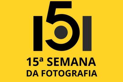 Logotipo da 15 Semana da Fotografia criado pelo estagiário do curso de artes da Unidade de Artes Visuais, Scharlison<!-- NICAID(15170711) -->