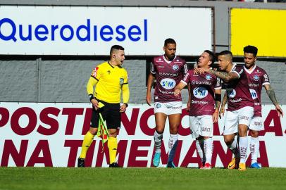 CAXIAS DO SUL, RS, BRASIL, 20/08/2022. SER Caxias x América-RN, partida de ida das quartas de final da Série D do Campeonato Brasileiro. O jogo acontece no estádio Centenário. (Bruno Todeschini/Agência RBS)<!-- NICAID(15181788) -->