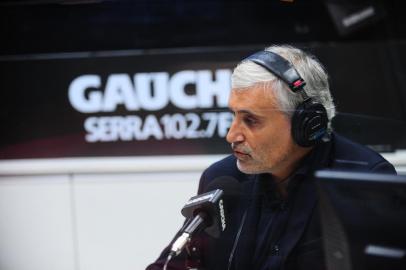 CAXIAS DO SUL, RS, BRASIL, 08/04/2022. Walter Dal Zotto Jr., presidente do Juventude, participa do programa Show dos Esportes no estúdio da Rádio Gaúcha Serra. (Porthus Junior/Agência RBS)<!-- NICAID(15064481) -->