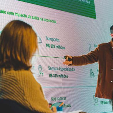 Com os temas Duas safras, mais receita para o agro gaÃºcho,  Gisele Loeblein conduziu os participantes no Campo em Debate / foto: Emmanuel Denaui /<!-- NICAID(15190677) -->