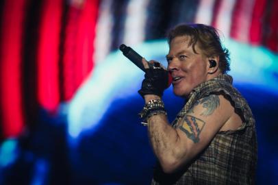 Fotos da turnê do Guns N Roses no Brasil. Na foto, Axl Rose.<!-- NICAID(15215482) -->