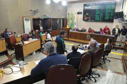 CAXIAS DO SUL, RS, BRASIL, 27/09/2022. Votação de projeto para viabilizar a parceria público-privada nos serviços de iluminação pública em Caxias do Sul. (Bruno Todeschini/Agência RBS)<!-- NICAID(15218180) -->