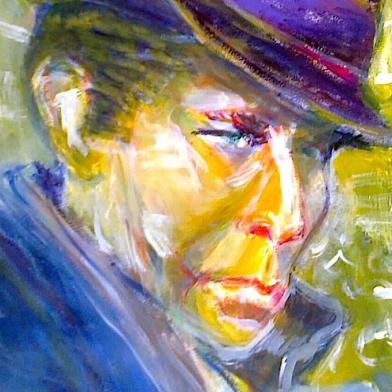 Retrato de Tom Waits.Imagem da exposição Ícones, de Graça Craidy.<!-- NICAID(12957189) -->