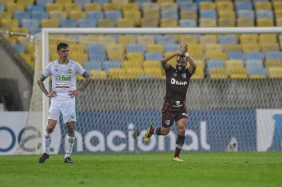 BRASILEIRO A 2022, FLUMINENSE X JUVENTUDERJ - BRASILEIRO A 2022, FLUMINENSE X JUVENTUDE - ESPORTES - BRASILEIRO A 2022, FLUMINENSE X JUVENTUDE - Samuel Xavier jogador do Fluminense comemora seu gol durante partida contra o Juventude no estádio Maracanã pelo campeonato Brasileiro A 2022. 28/09/2022 - Foto: THIAGO RIBEIRO/AGIF - AGÊNCIA DE FOTOGRAFIA/AGIF - AGÊNCIA DE FOTOGRAFIA/ESTADÃO CONTEÚDOEditoria: ESPORTESLocal: RIO DE JANEIROIndexador: THIAGO RIBEIROFotógrafo: AGIF - AGÊNCIA DE FOTOGRAFIA<!-- NICAID(15220283) -->