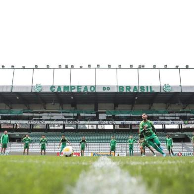 Juventude encerra preparação para o jogo contra o Palmeiras. <!-- NICAID(15202257) -->