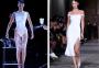 Tecido líquido? Bella Hadid tem vestido pintado no corpo em desfile em Paris; veja o vídeo