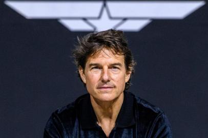 US actor Tom Cruise attends a press conference for the film Top Gun: Maverick in Seoul on June 20, 2022. (Photo by ANTHONY WALLACE / AFP)Editoria: ACELocal: SeoulIndexador: ANTHONY WALLACESecao: cinemaFonte: AFPFotógrafo: STF<!-- NICAID(15231364) -->