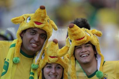 BELO HORIZONTE, MG, BRASIL, 28/06/2014. Torcedores na parte interna do Estádio do Mineirão. (Foto: Jefferson Botega/ Agencia RBS)<!-- NICAID(10625289) -->