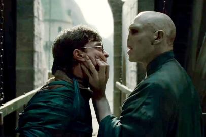 (L-r) DANIEL RADCLIFFE as Harry Potter and RALPH FIENNES as Lord Voldemort in Warner Bros. Pictures HARRY POTTER AND THE DEATHLY HALLOWS PART 2<!-- NICAID(7299377) -->