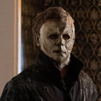 Michael Myers aka The Shape (James Jude Courtney) no filme Halloween Ends (2022).<!-- NICAID(15237201) -->