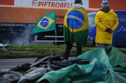 Manifestação desmobilizada na RS-122, em Forqueta<!-- NICAID(15251911) -->