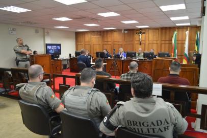 Pai de jovem morto após abordagem da BM em São Gabriel depõe à Justiça Militar em Porto Alegre nesta terça-feira (1º).<!-- NICAID(15252620) -->