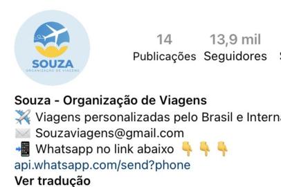 Agência de viagens alvo de reclamações de clientes possui quase 14 mil seguidores nas redes sociais<!-- NICAID(15254773) -->