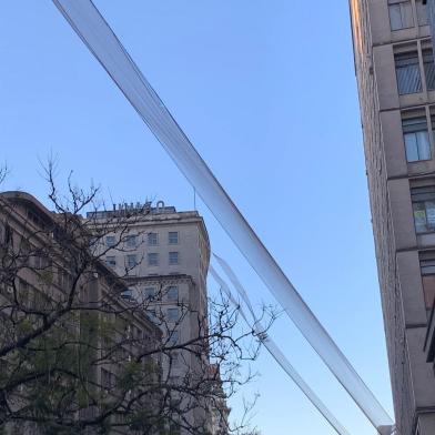 Obra Batimento, exposta no Centro Histórico de Porto Alegre, começará a ser retirada na próxima semana<!-- NICAID(15256188) -->