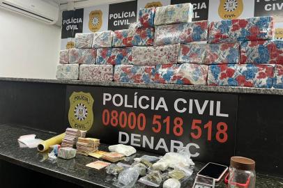 Dois homens são presos em Porto Alegre transportando 11 kg de maconha em microondas<!-- NICAID(15266656) -->