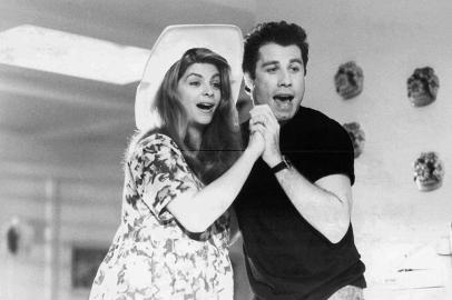 Kirstie Alley e John Travolta no filme Olha Quem Está Falando Também (1990).<!-- NICAID(15286898) -->