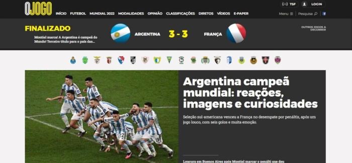 Mundial 2022: Argentina vence França nos penáltis e é campeã do