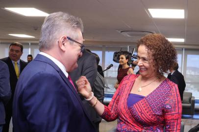 PORTO ALEGRE, RS, BRASIL, 21.12.2022. Governador Ranolfo Vieira Júnior, durante ato de asssinatura de convênio entre governo do Estado, através da Secretaria da Saúde, e Tribunal de Justiça (TJRS). Fotos: Itamar Aguiar/Palácio Piratini<!-- NICAID(15301995) -->