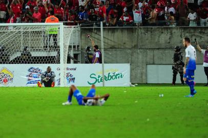 NATAL, RN, BRASIL, 28/08/2022. América-RN x Caxias, jogo da volta das quartas de final da série D do Campeonato Brasileiro, realizado no estádio Arena das Dunas, em Natal-RN. Jogo que vale vaga para série C. (Porthus Junior/Agência RBS)<!-- NICAID(15189575) -->