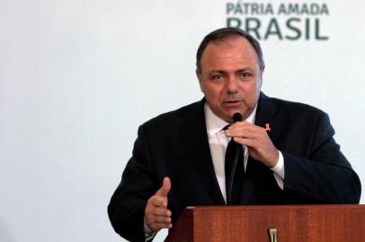 O ministro da Saúde, Eduardo Pazuello, participa do lançamento do Programa Genomas Brasil no Palácio do Planalto<!-- NICAID(14658674) -->